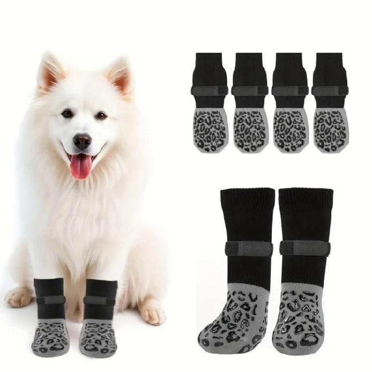 Dog Paws Protectors Socks Slip Resistant Cotton Sock Pet Shoes Stop Excessive Lickings and Biting