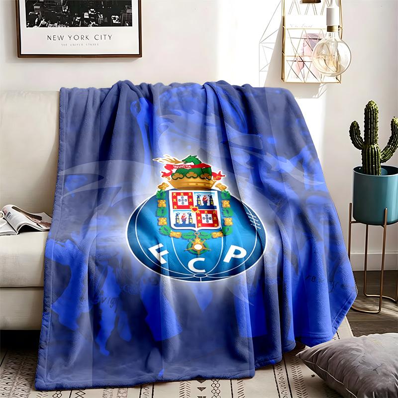 Futebol Clube do Porto Theme Personalized Outdoor Flannel Blankets Soft And Suitable For All Seasons Perfect For Sofas Beds And Camping