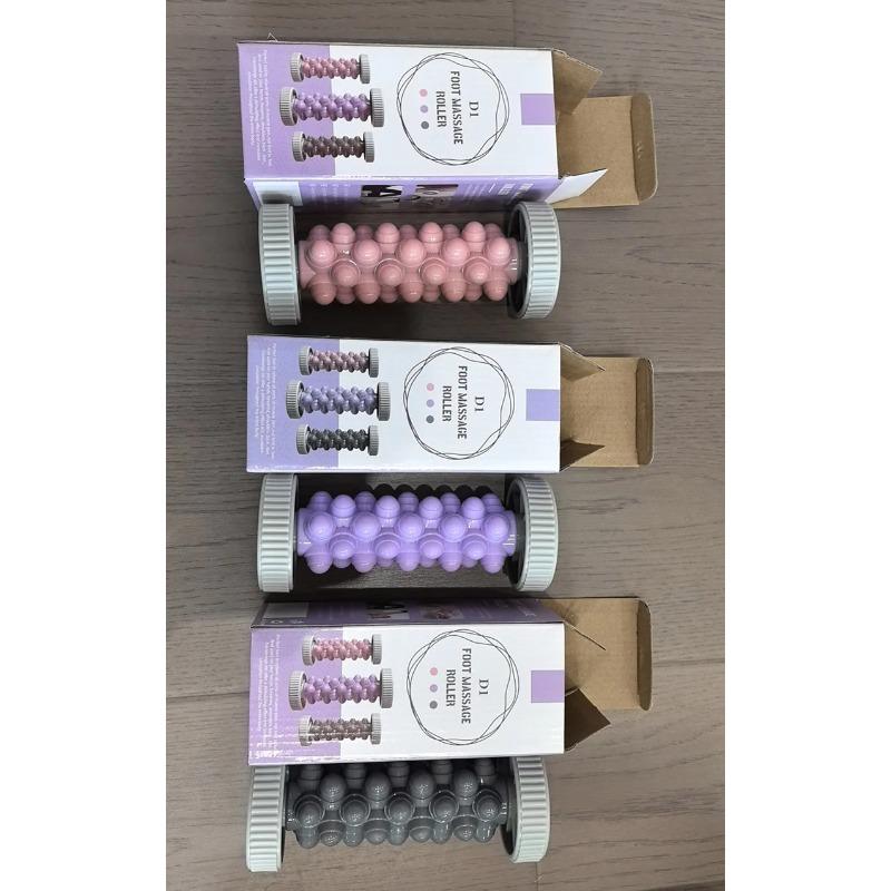 Foot Massager Roller Yoga Massage Plantar Fascia Roller Fitness Muscle Relaxation Rolling Stick Plastic Manual Foot Massager 1pc