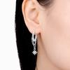Orstarry 925 Sterling Silver Sparkling Star Tassel Drop Earrings Women Earring Birthday Party Fashion Jewelry Fine Original Gift