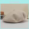 Hochwertiger Woll-Barett für Damen, Vintage, Stilvoll, Herbst- und Winter-Modeaccessoire