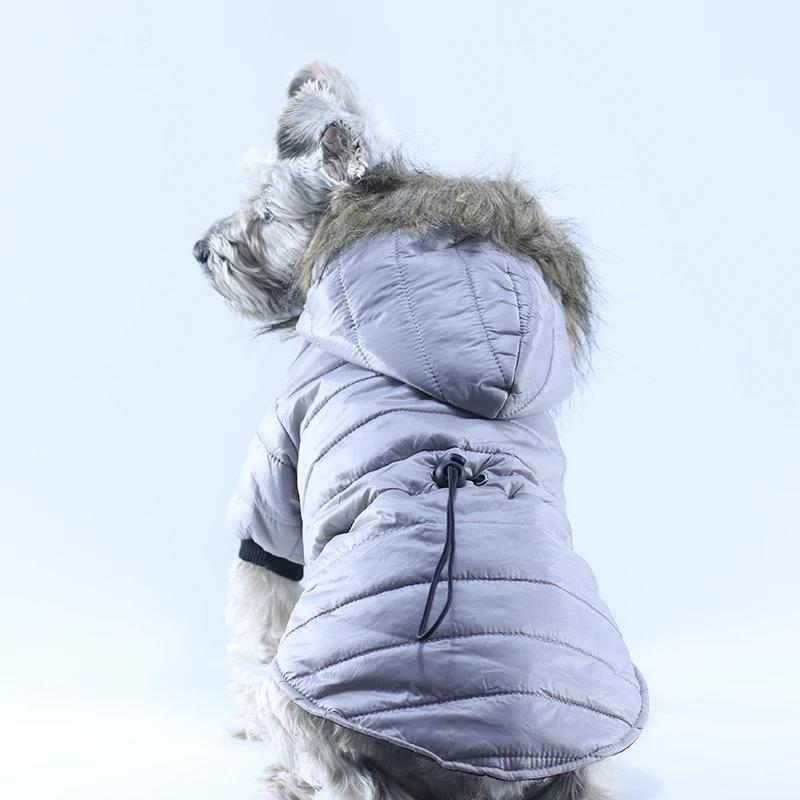 Soft Furry Hoodie Warm Dog Clothes For Small Dogs Windproof Pet Jacket Puppy Coat Winter Clothing For Yorkies Chihuahua