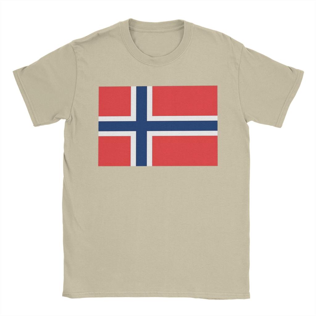 Norway flag Cotton TShirt For Unisex Beach  Vintage TShirts ONeck Harajuku Tee Shirt Plus Size Custom DIY Tops