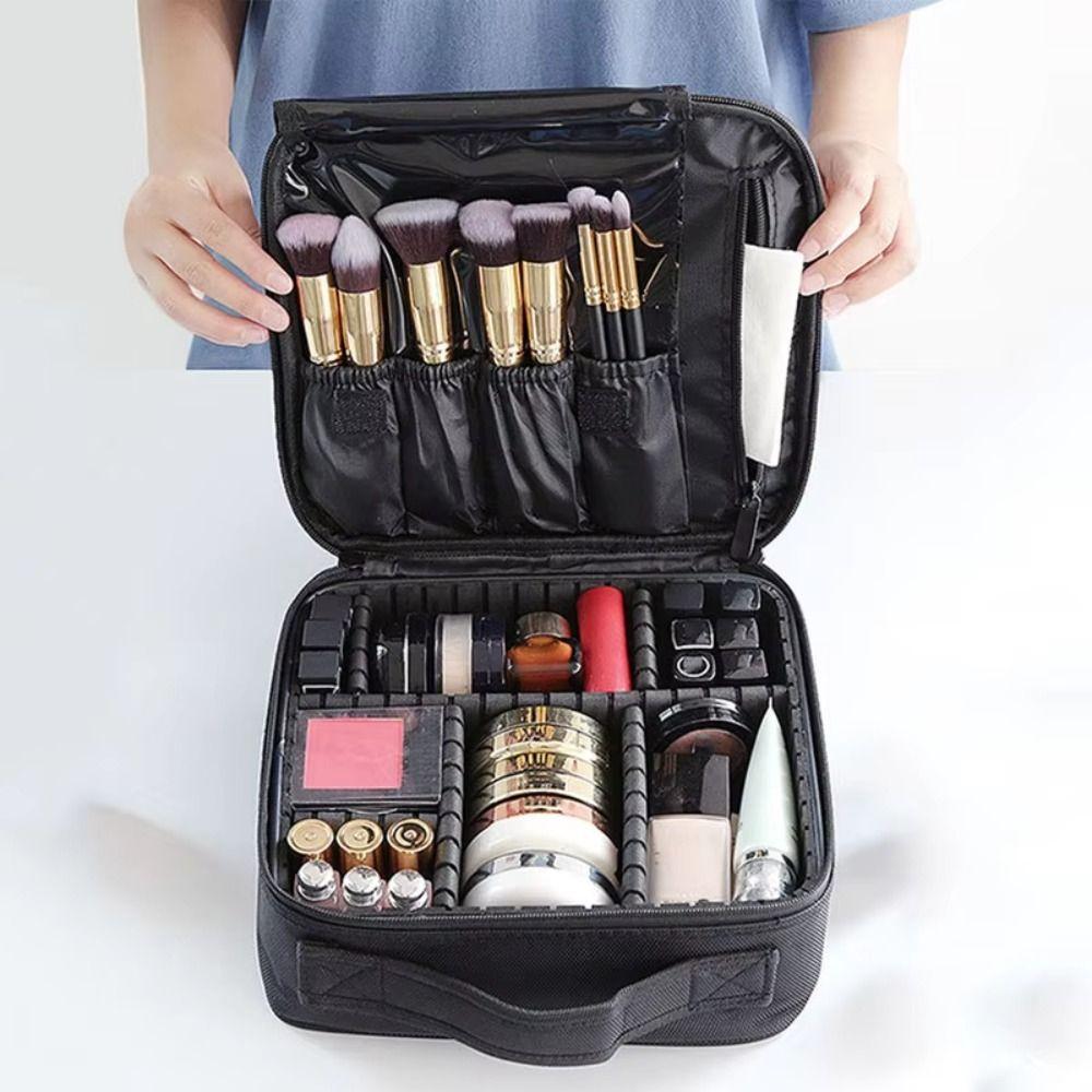 Professional Makeup Bag Waterproof Multi-Function Organizer Case Cosmetic Bag  Professional