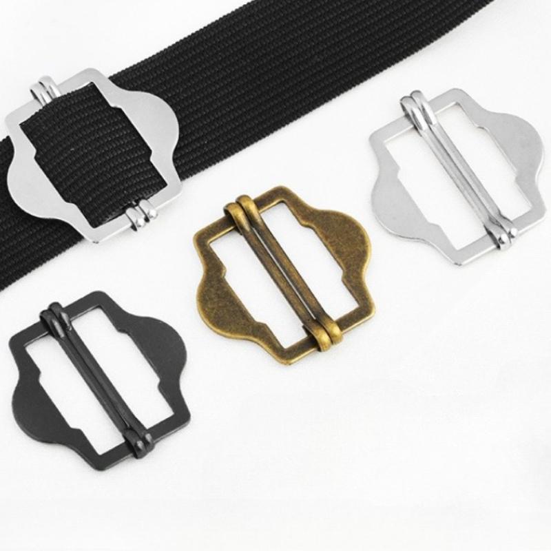 10pcs Adjustable Metal Button DIY Apron Shoulder Straps Clothing Decorative Accessories