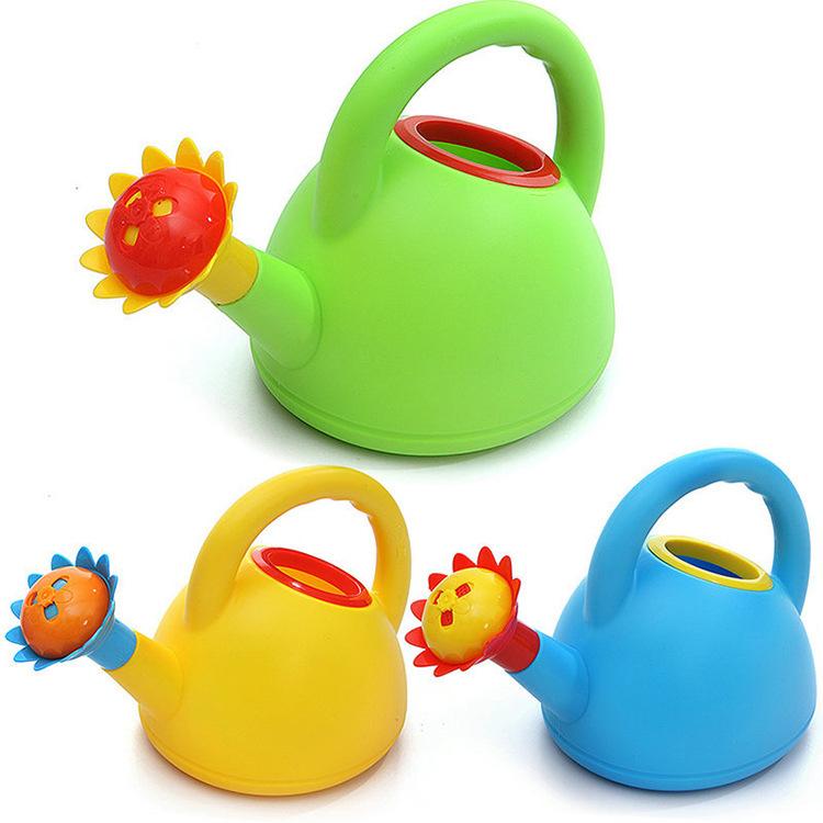 Colorful Kids Watering Can Toy Cute Mini Plastic Beach Sand Bath Playing Tool Outdoor Garden Watering Toy for Toddlers Gift
