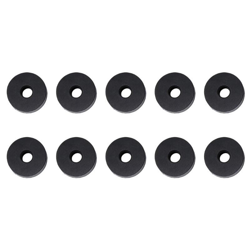 Mechanical Mounting Rubber Cushion Washer 25 Mm Outer Diameter 10 Mm Thick 10 Piece Pack for Damping and Replacement