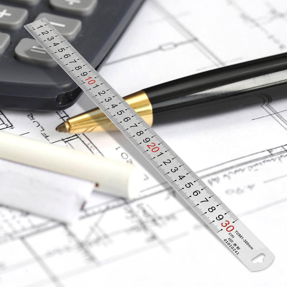 300mm Stainless Steel Ruler Measurement Tool   Markings