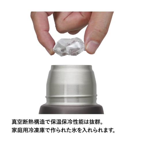 STANLEY Vacuum Adventure To-Go Bottle, 0.5L, Charcoal Gray, Vacuum Insulated, Keeps Hot or Cold, Stainless Steel Water Bottle, Gift for Outdoors, Warr