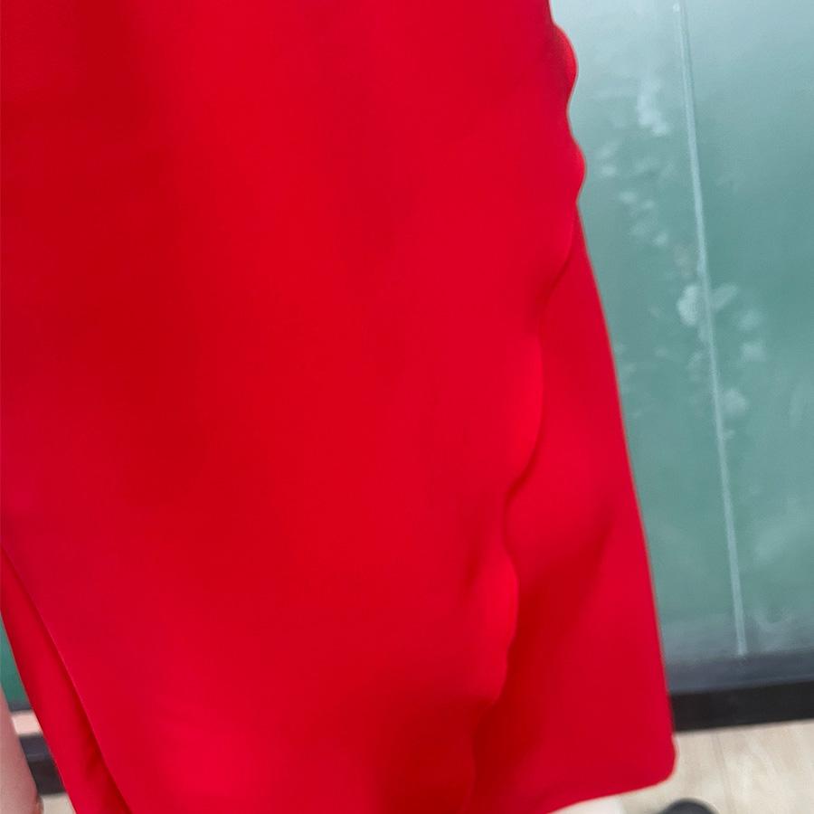 Spring Summer Women Loose Slanted Shoulder Single Sleeve Dresses High Waist Loose Solid Color Sleeveless Mid Length Fake Two Dress S-XL