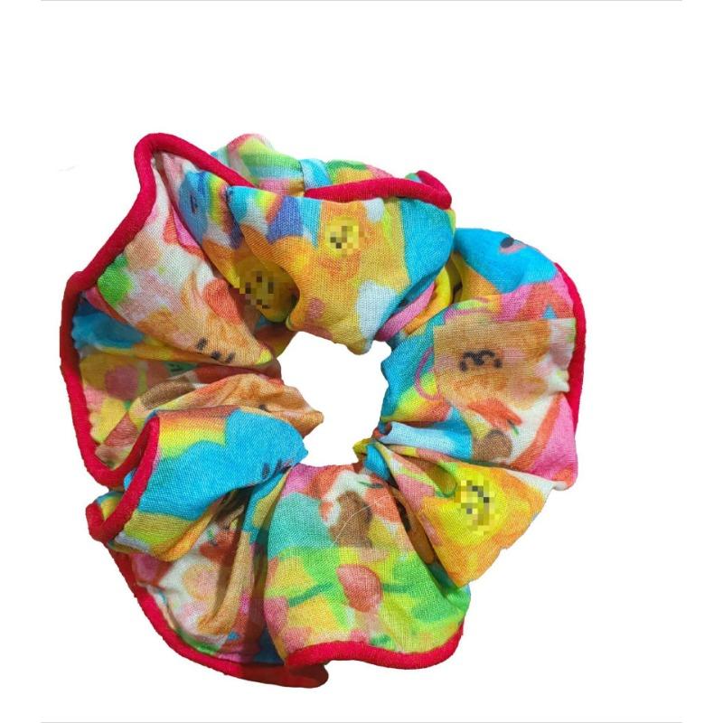 Mori Cute Sweet Hair Ring Floral Ball Head Large Intestine Rope Joker Elastic Hair Accessories Girls Hair Accessories