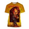 Dragon Ball GOKU Peripheral Printed T-shirt Bandai Loose Men's and Women's Summer Sweating Breathable Sports Short Sleeve