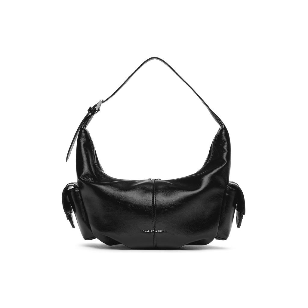 Charles & Keith Small CK 26 Summer Hobo Fashion Faux Waxed Leather PU Shoulder Bag Women bags CK2-80782837