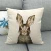Cute Tiger Wild Animal Fierce Beast Digital Printing Short Plush Pillow Covers For Car Sofa Office Cushion Cover Home Goods