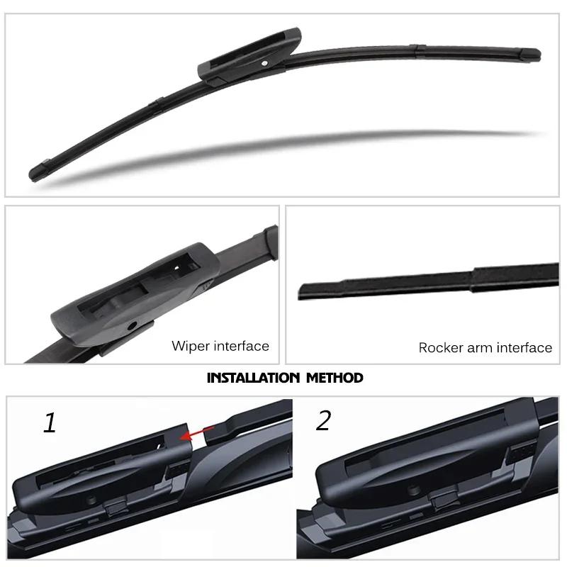 Car Wiper Front Wiper Blades 24"+18" For Renault Megane 4 MK2 2016- Fit Bayonet Arm Windshield Windscreen Front Window
