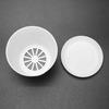 A84E-4X Plastic Plant Flower Pot Planter With Saucer Tray Round Gloss Home Garden Decor, White Upper Caliber -, 10Cm