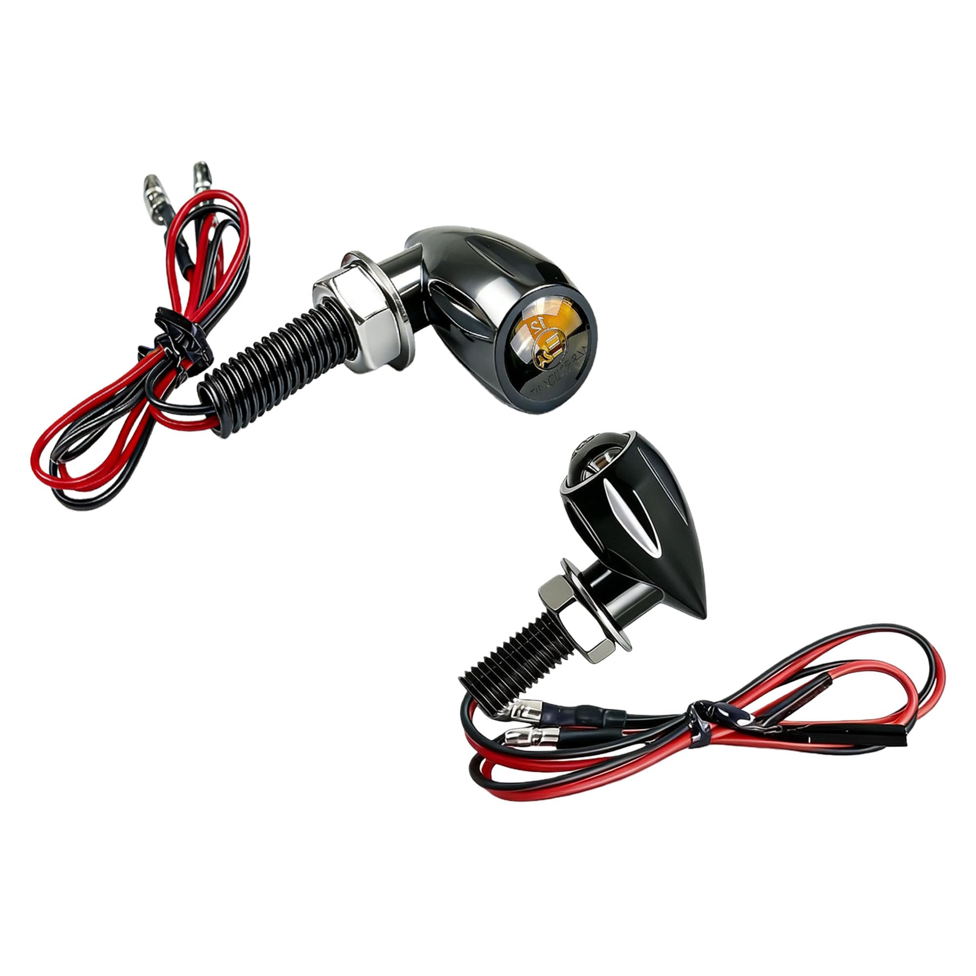 

SZJCARJP Motorcycle Mini LED Turn Signal FXDL GN125H TW200 XTZ125 чёрный