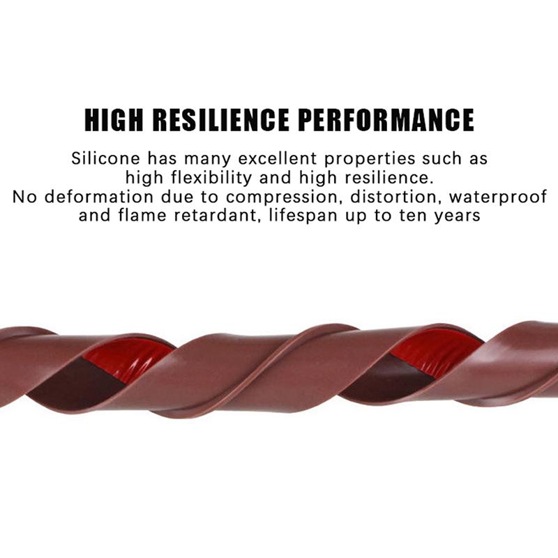 Door Seam Bottom Sealing Strip Soft Hard PVC Composite Insect Proof Dustproof Soundproof for Apartment Rental Home Use