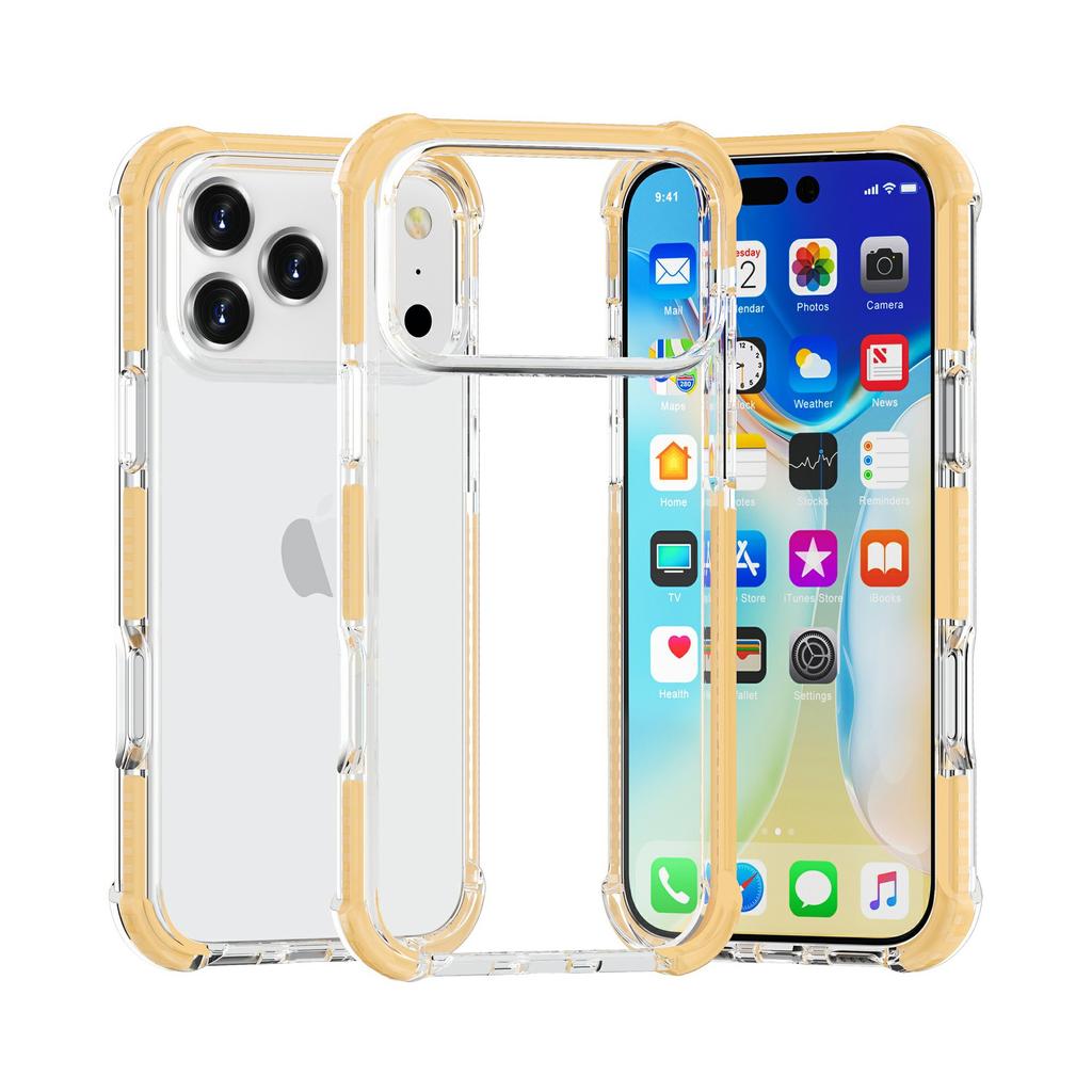 The New iPhone11 Acrylic Transparent Mobile Phone Case Is Suitable for Trendy Brand Three-in-one Lens Anti-drop Airbag Hard Case