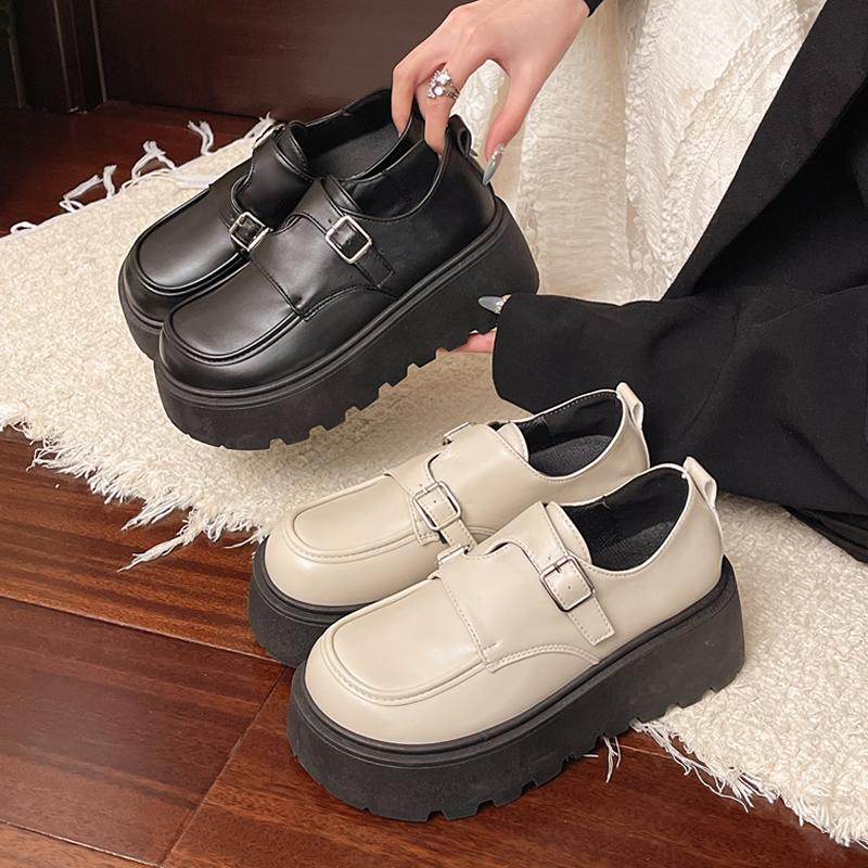Fashion Women's Platform Loafers Female Luxury Brand High Quality Leather Shoes 2025 Trend Casual Slip On Ladies Flats Shoes
