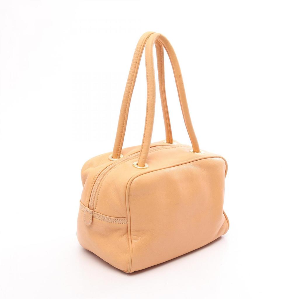 Used LOEWE Anagram Mini Tote Bag Leather Orange Used Women