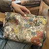 Embroidered Makeup Fashion Clutch Jacquard Bag Cosmetic Bag Travel Toiletry Skincare Products Organizer Pouch Makeup Neceser