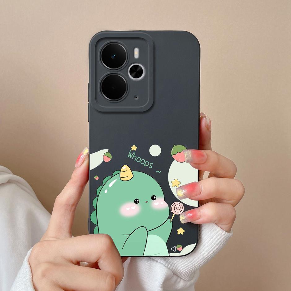 Trendy Floral Soft Silicone Case For Realme 14T 14 Pro Plus Lite 5G Protective Cover For Realme14T Realme14Pro Plus Lite Fundas