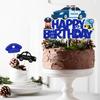 Police Birthday Cake Decor Plugin Pack With Paper Insert For Party And Photo Props