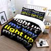 Text design with stripes. Bedding sets Duvet cover sets Duvet covers Pillowcases(1* Duvet Cover 2* Pillowcases without duvet insert)
