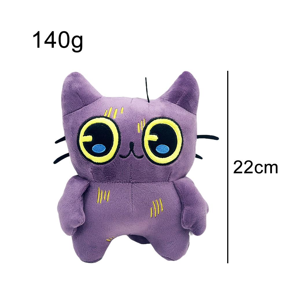 Nuova Bambola Peluche Tostada Gatto Viola Carino Bambola di Cotone Accessori Anime Giocattolo Regali di Halloween Natale