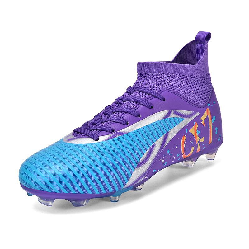 

Men Soccer Shoes TF/FG Grass Social Ultralight Breathable Football Sneakers Youth Outdoor Field Training Football Boots for Men 45