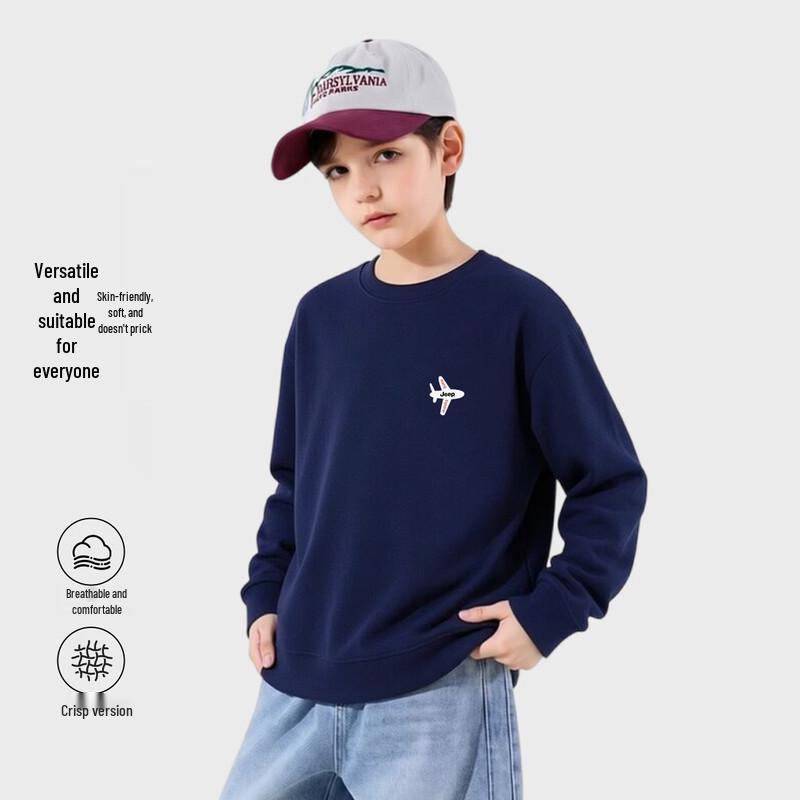 JEEP Kids Casual Crewneck Long-Sleeve Sweatshirt