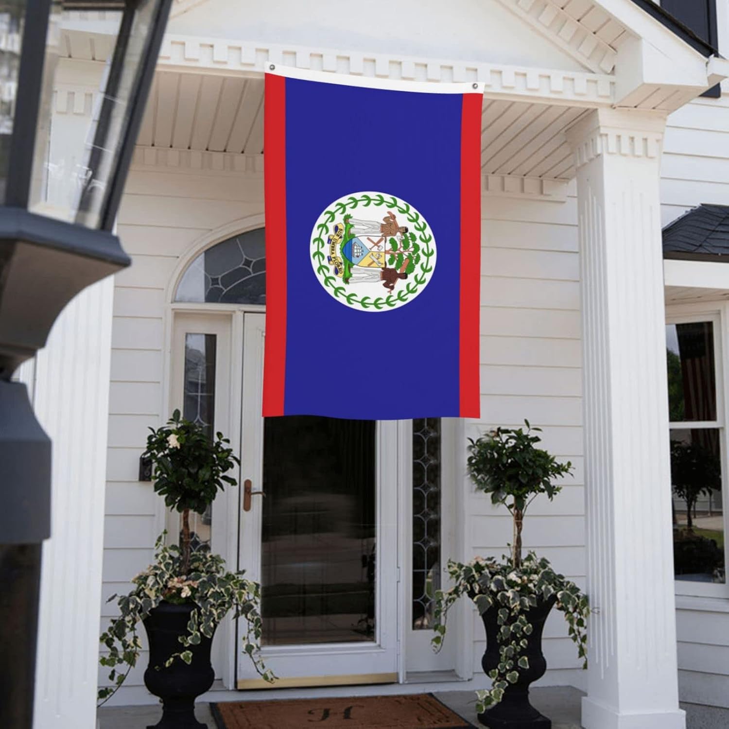 

Flag Of Belize 3x5ft Double-Sided Printed Flag Outdoor Decorative Flag 3by5 Non-Fading