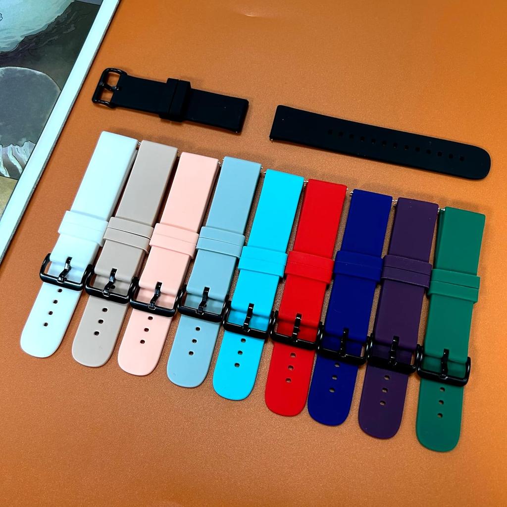 Bands Compatible with RUXINGX G62/Jacoosa K62/QONBINK L70/Puqo T80/Soudorv T70/Kuizil T70/Matast T60/uaue T60 Smart Watch Bands, 22mm Replacement