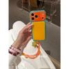 Niche simple solid color splicing is suitable for Apple iPhone17promax mobile phone case 16 anti-drop case protective case.