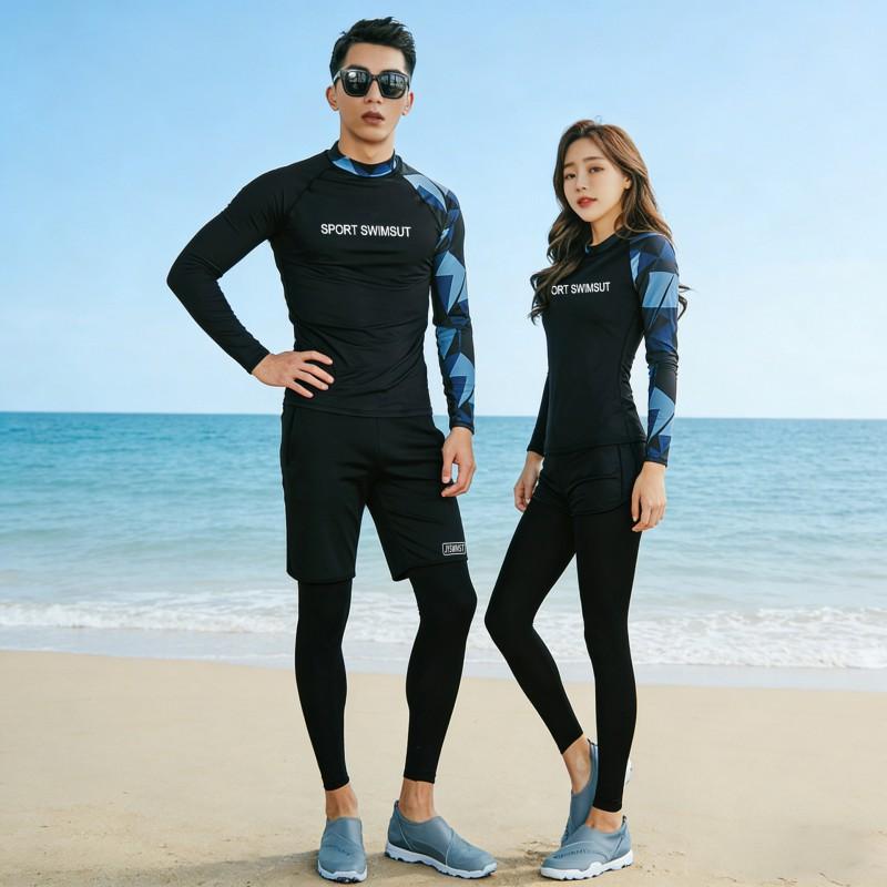 UV Protection Rash Guard Set Men Women Long Sleeve Pants Snorkeling Surfing Diving Swimwear Quick Dry