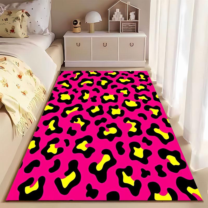 Leopard Print Carpet Design suitable as a non-slip mat for the living room or bedroom sofa