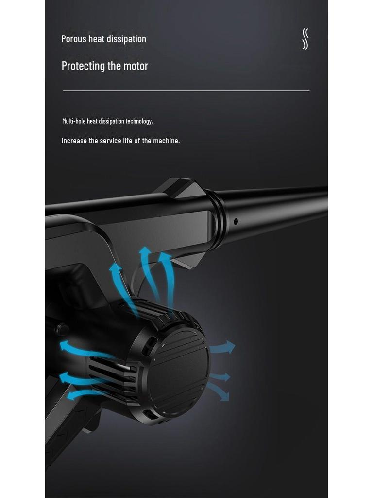 High-Power Rechargeable Lithium Hair Dryer & Industrial Dust Blower