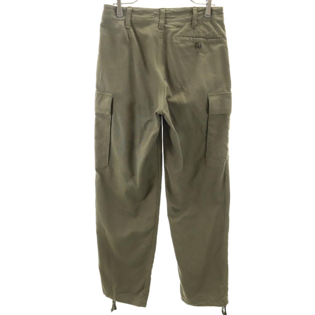 GERMAN MILITARY 90s Old Cargo Pants 6 Khaki Military Men's Used