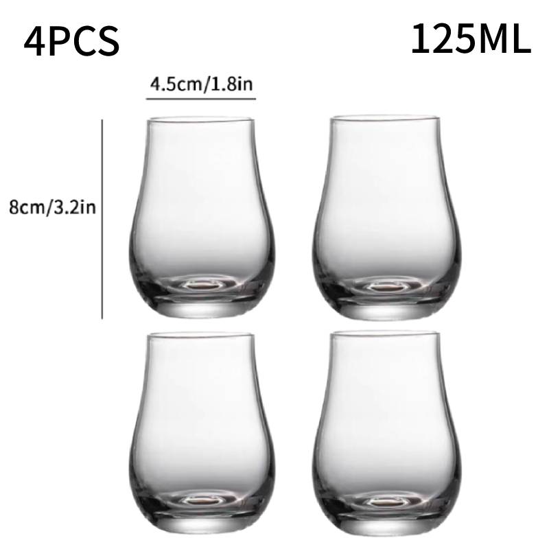 1/2/4/6 stk Whiskeyglass Scotch Likør Barutstyr Øl Brennevin Vinglass XO Whiskey Krystallglasskopp Scotch Likør Vinglass