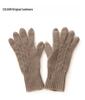 Women's 100% Pure Cashmere Split Finger Winter Gloves - Warm, Thick, Outdoor Five Finger Design