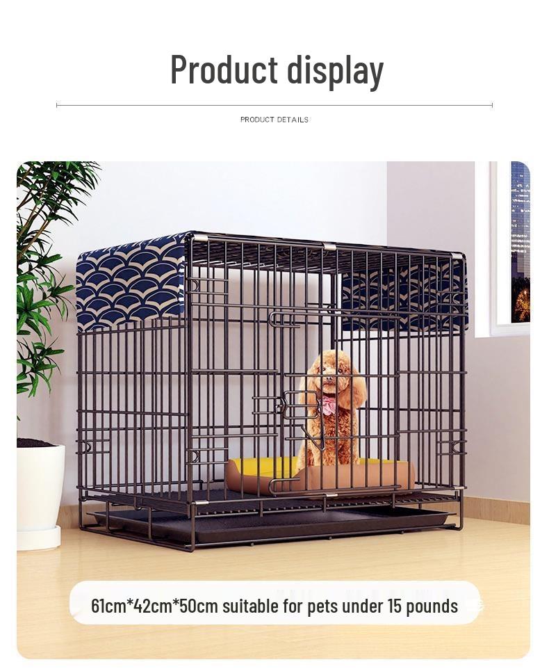 Pet Cage with Toilet for Small/Medium Dogs and Cats - Ideal for Home Use
