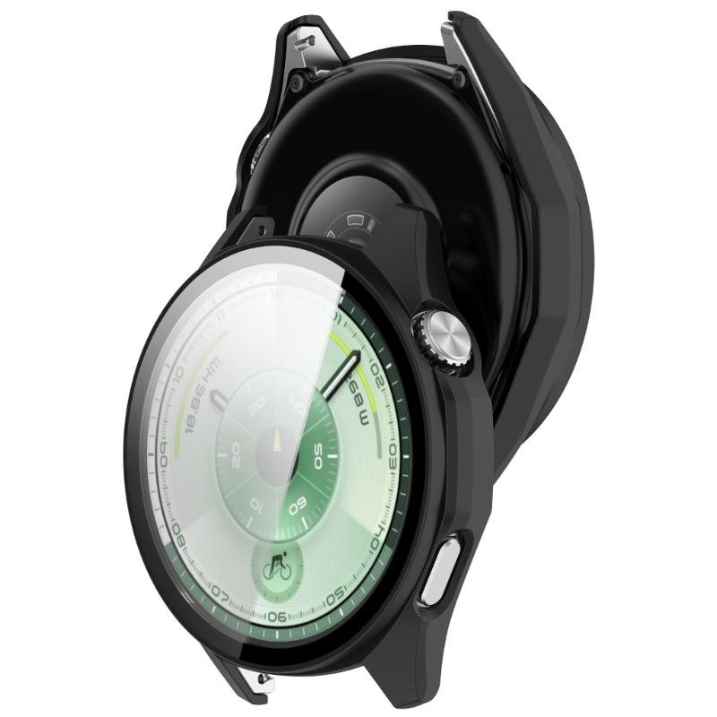Smartwatch Cover Shell Case with Tempered Glass Film Screen Protector Cover for GT6 46MM Scratchproof Watch Case