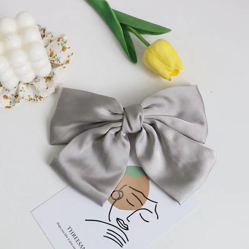 

Red Bow Hair Clip Ribbon – European & American JK Style Duckbill & Spring Back Clip