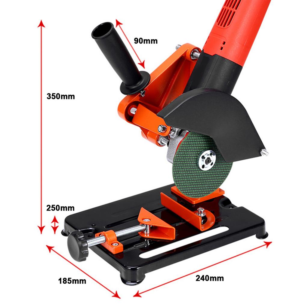Angle Grinder Bracket 0 To 45 Deg Adjustable Aluminum Alloy Multifunctional Cutting Machine Support for 115 To 125 Angle Grinder