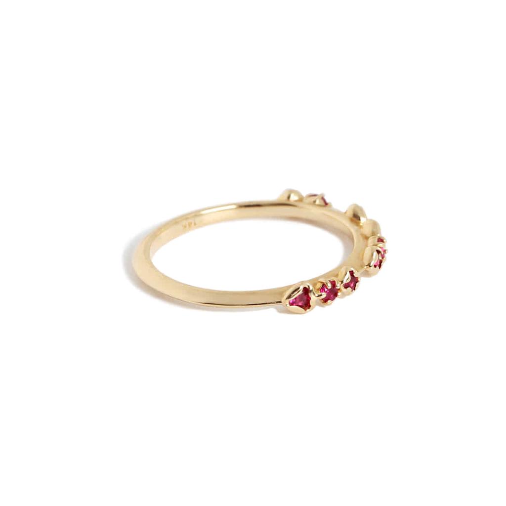 Mezmic Art 9 Ruby 14K Gold Ring