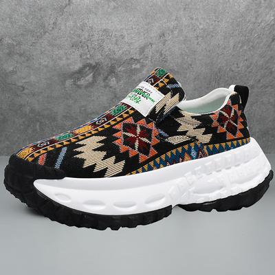 Retro Chinese Style Canvas Men's Shoes Summer New Mens Casual Footwear Fashion Comfortable Lightweight Rubber Sole Sneakers
