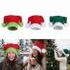 Knitted Fabric Knitted Santa Hat Crochet Design Holiday Knit Cap Winter Santa Hat  Christmas Party
