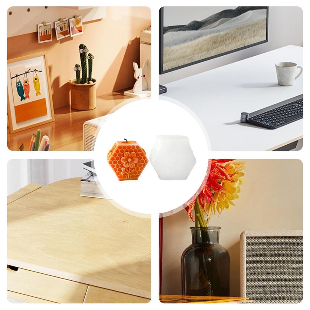 Beehive Candle Silicone Mold Reusable Crafting Art Beehive Pillar Silicone Mold For Candle For Adults Beginners Professionals