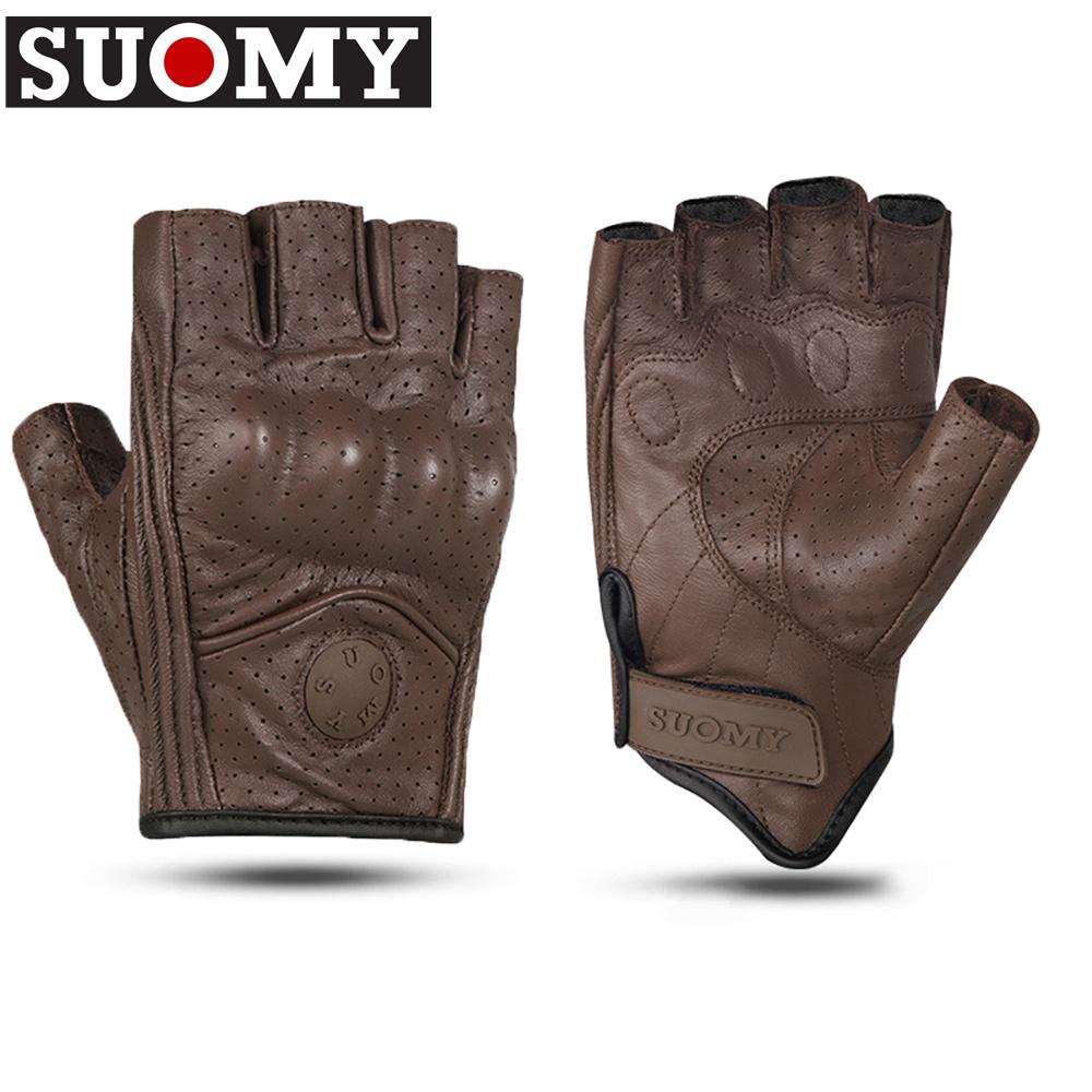 Suomy Vīriešu Ādas Motocikla Braukšanas Cimdi